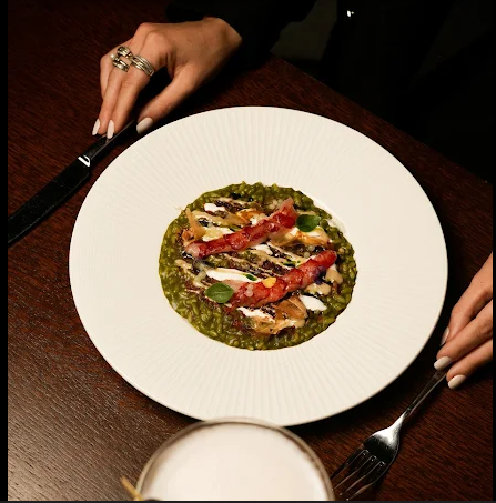 A plated dish at Doma