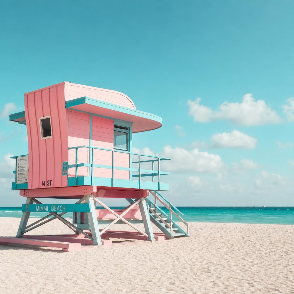 South Beach lifeguard tower